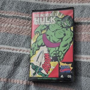 The Incredible Hulk Comic VHS